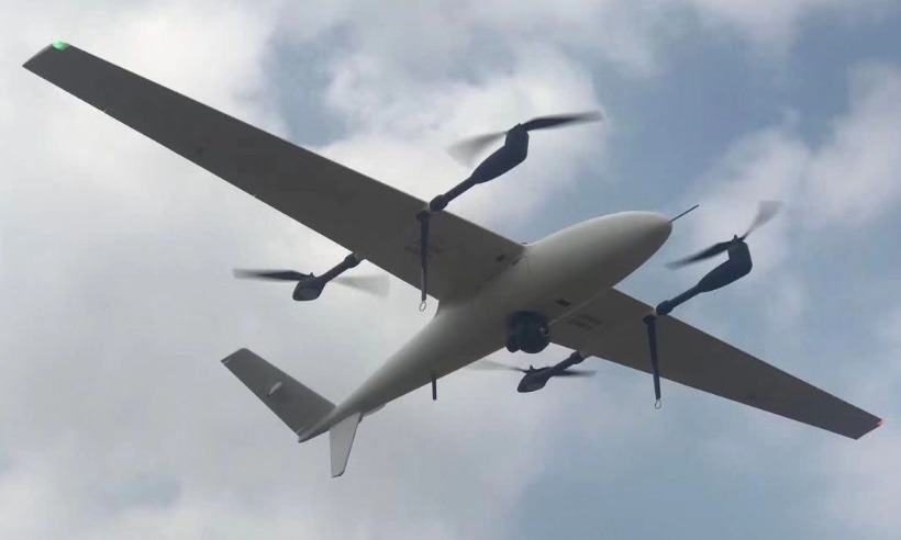  倾转动力式垂直起降固定翼无人机