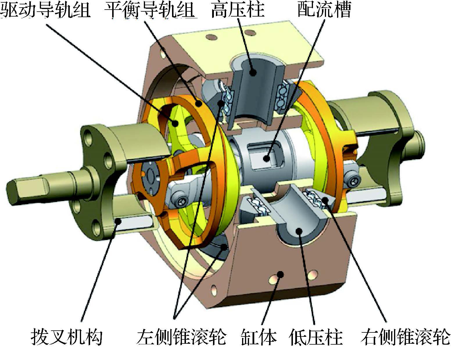 惯性力平衡式二维燃油泵