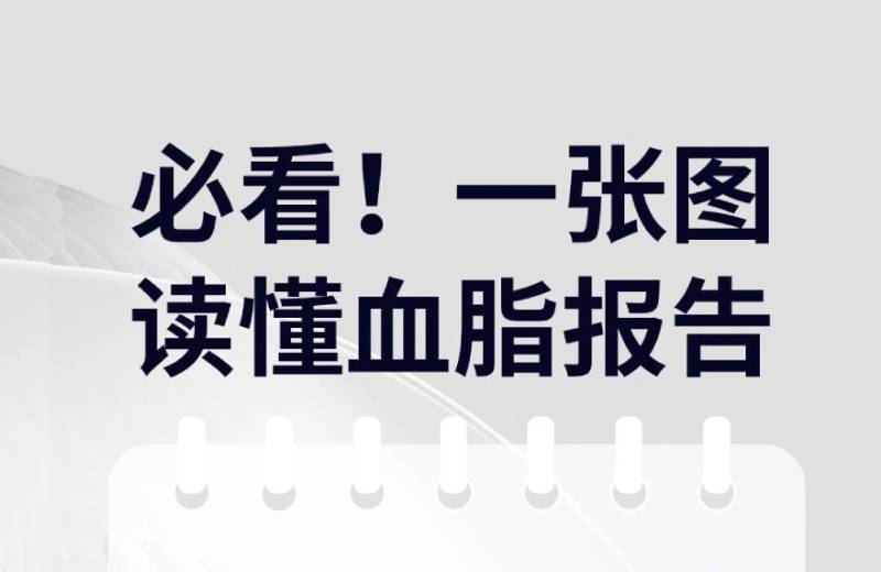 必看！一张图看懂血脂四项报告